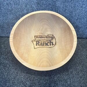 Hidden Valley Promotional Wooden Salad Bowl~11"